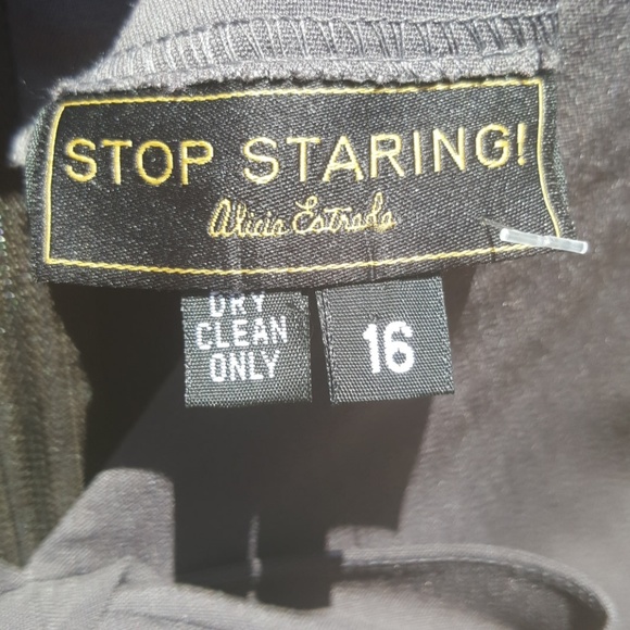 Stop Staring Retro Pinup Rockabilly Dress 16 - Picture 3 of 7